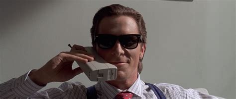 Sunglasses Christian Bale in American Psycho (2000).